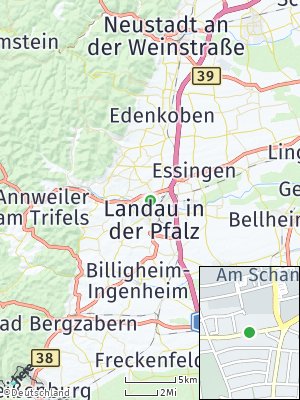 Here Map of Landau in der Pfalz