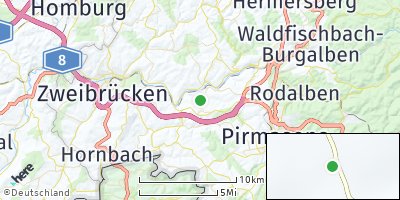 Google Map of Rieschweiler-Mühlbach