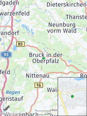 Here Map of Bruck in der Oberpfalz