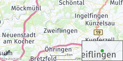 Google Map of Zweiflingen