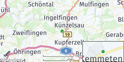 Google Map of Kemmeten