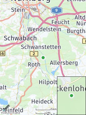 Here Map of Meckenlohe bei Nürnberg