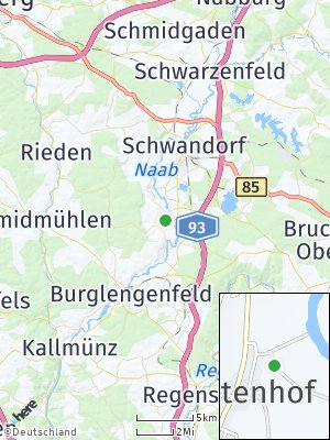 Here Map of Waltenhof an der Naab