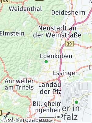 Here Map of Weyher in der Pfalz