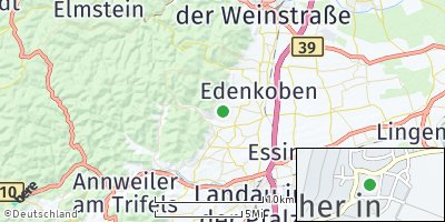 Google Map of Weyher in der Pfalz