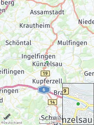 Here Map of Künzelsau