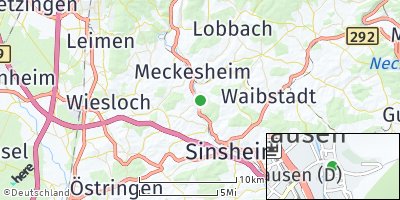 Google Map of Zuzenhausen