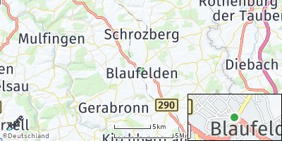 Google Map of Blaufelden