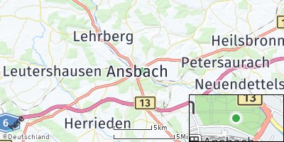 Google Map of Ansbach