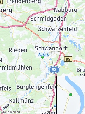 Here Map of Gögglbach bei Schwandorf
