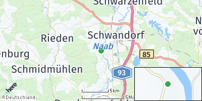 Google Map of Gögglbach bei Schwandorf