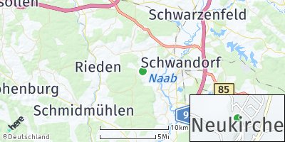Google Map of Neukirchen bei Schwandorf