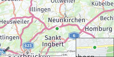 Google Map of Spiesen-Elversberg