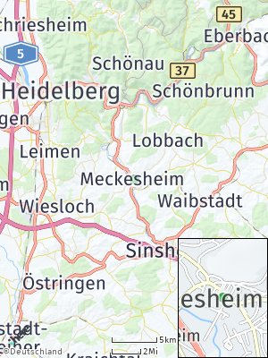 Here Map of Meckesheim
