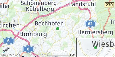 Google Map of Wiesbach