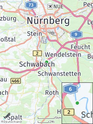 Here Map of Schwarzach bei Schwabach