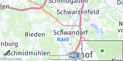 Google Map of Sitzenhof bei Schwandorf