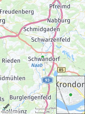 Here Map of Krondorf in Bayern