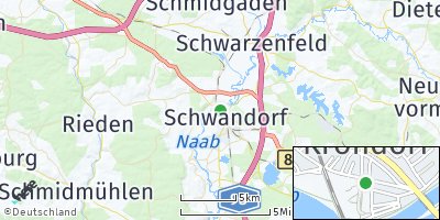Google Map of Krondorf in Bayern