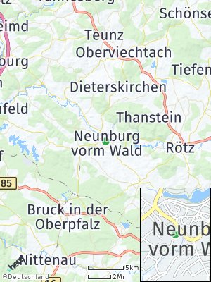 Here Map of Neunburg vorm Wald