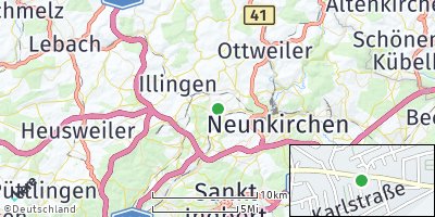Google Map of Heiligenwald