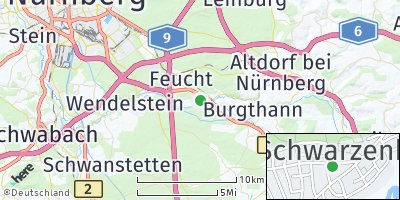 Google Map of Schwarzenbruck