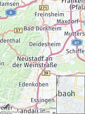 Here Map of Mußbach an der Weinstraße