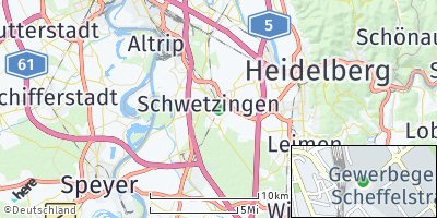 Google Map of Schwetzingen