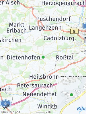 Here Map of Großhabersdorf