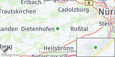 Google Map of Großhabersdorf