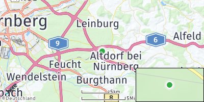 Google Map of Ludersheim bei Nürnberg