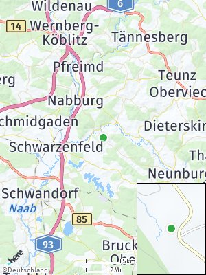 Here Map of Schwarzach bei Nabburg