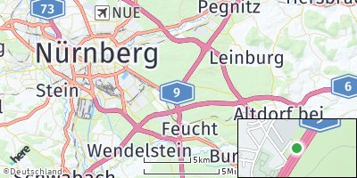 Google Map of Fischbach bei Nürnberg