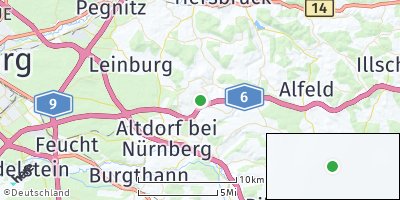 Google Map of Raschbach bei Nürnberg