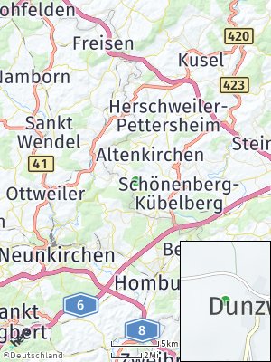 Here Map of Dunzweiler