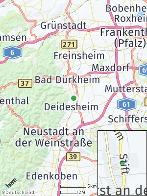Here Map of Forst an der Weinstraße