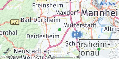 Google Map of Rödersheim-Gronau