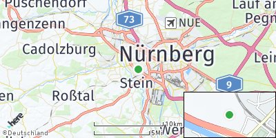 Google Map of Großreuth bei Schweinau