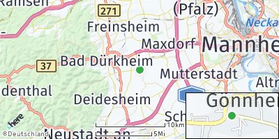Google Map of Gönnheim