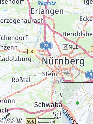 Here Map of Kleinreuth bei Schweinau