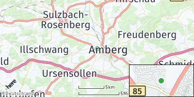 Google Map of Eglsee bei Amberg