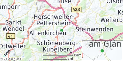 Google Map of Steinbach am Glan