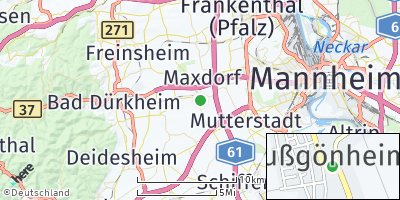 Google Map of Fußgönheim