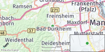 Google Map of Bad Dürkheim