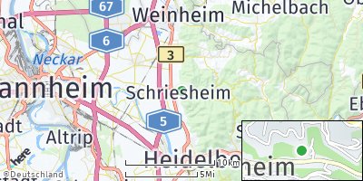 Google Map of Schriesheim