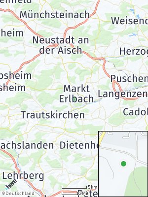 Here Map of Markt Erlbach