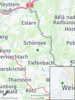 Here Map of Weiding bei Oberviechtach