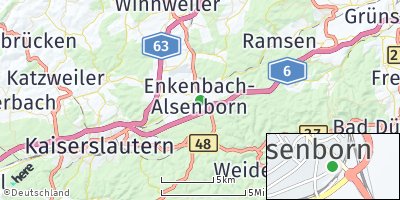 Google Map of Enkenbach-Alsenborn