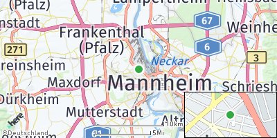 Google Map of Friesenheim / Nord
