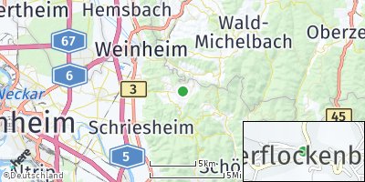 Google Map of Oberflockenbach